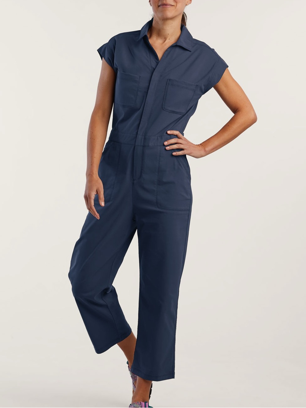 Title Nine Deep Blue Women's Evelyn Jumpsuit